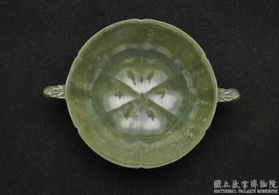 图片[3]-Jade flower-shaped bowl with two bud-shaped handles, Mughal Empire-China Archive